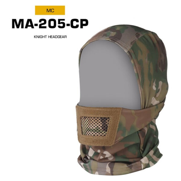 Men's Airsoft Mask, also a balaclava, for paintball, hunting, cycling. Knight style, full face protection.