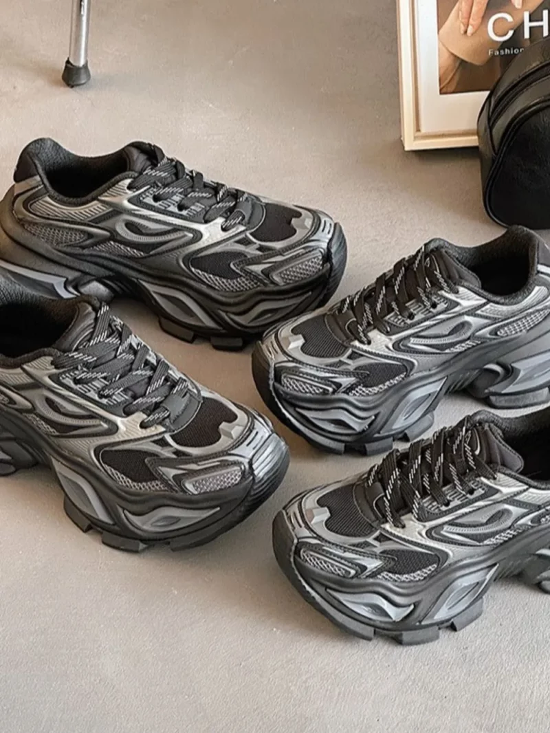 Breathable Chunky Platform Sneakers - Image 10