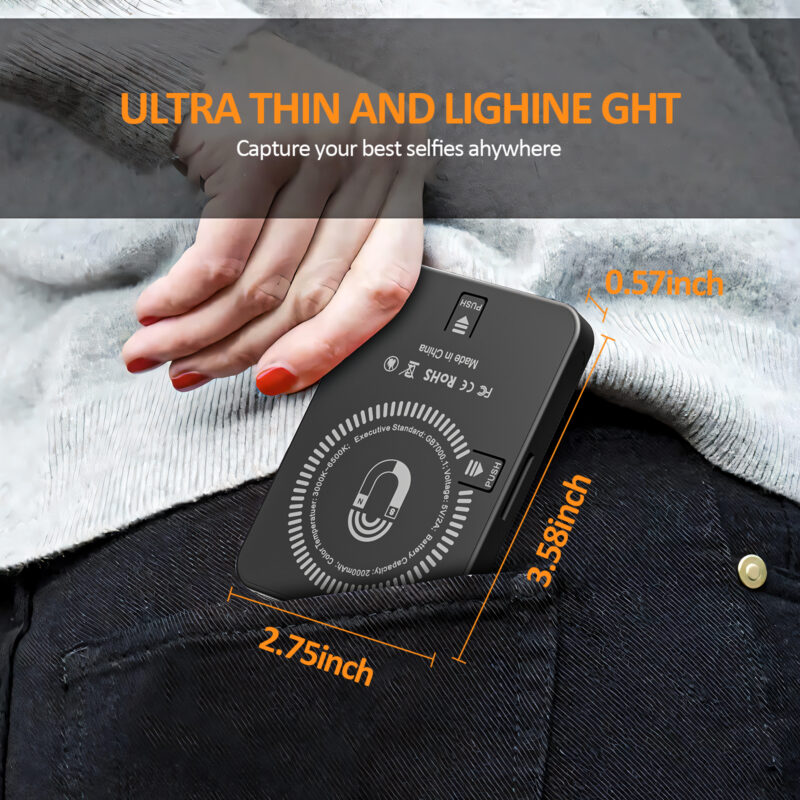 Magnetic fill light LED video conference phone fill light camera photography live broadcast photography pocket light - Image 4