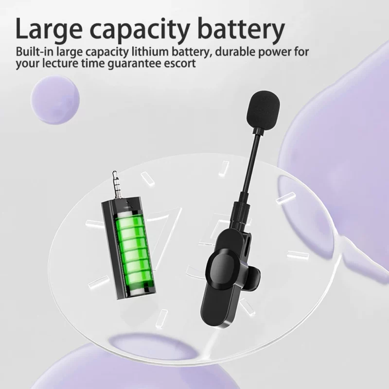 K35D Wireless Microphone 3.5mm Collar style Teacher Classroom Bee Amplifier Extended Video Receiver - Image 5