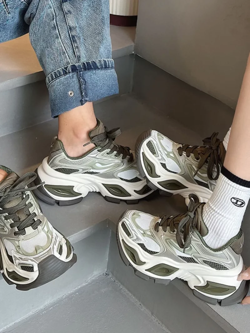 Breathable Chunky Platform Sneakers - Image 5