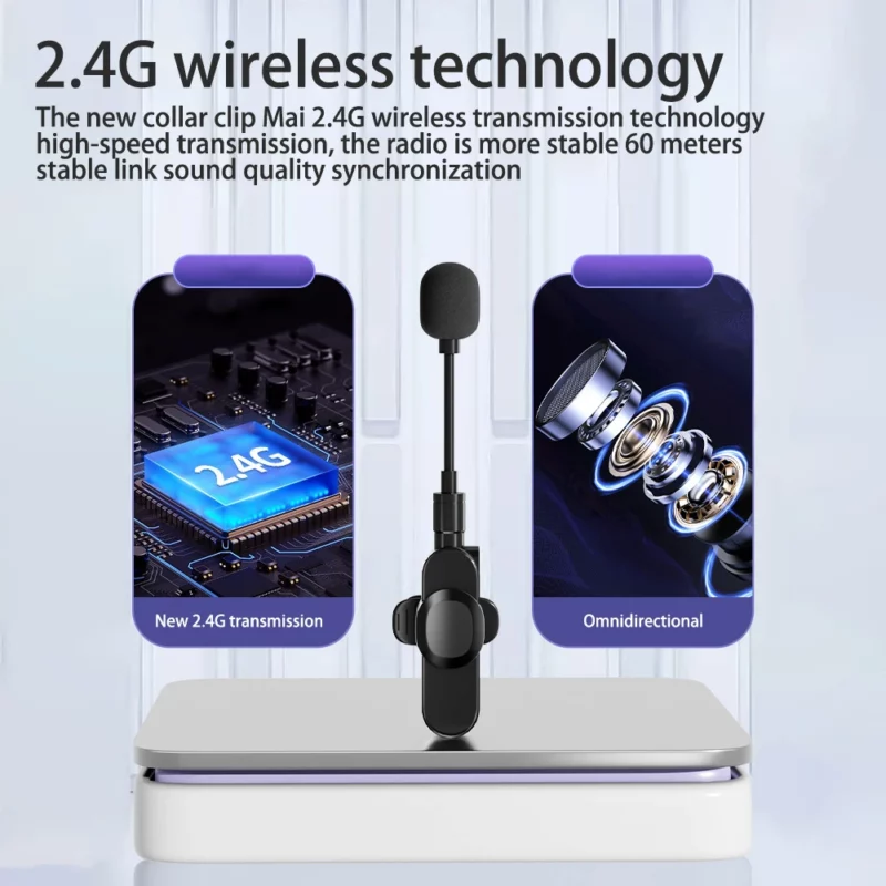 K35D Wireless Microphone 3.5mm Collar style Teacher Classroom Bee Amplifier Extended Video Receiver - Image 4