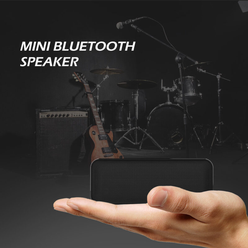Bluetooth speaker wireless speaker square double speaker mini pocket portable metal ultra-thin exquisite bluetooth speaker - Image 2