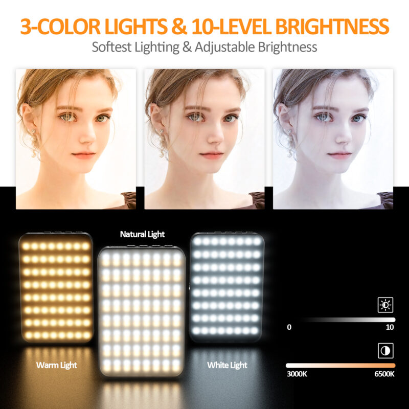Magnetic fill light LED video conference phone fill light camera photography live broadcast photography pocket light - Image 2
