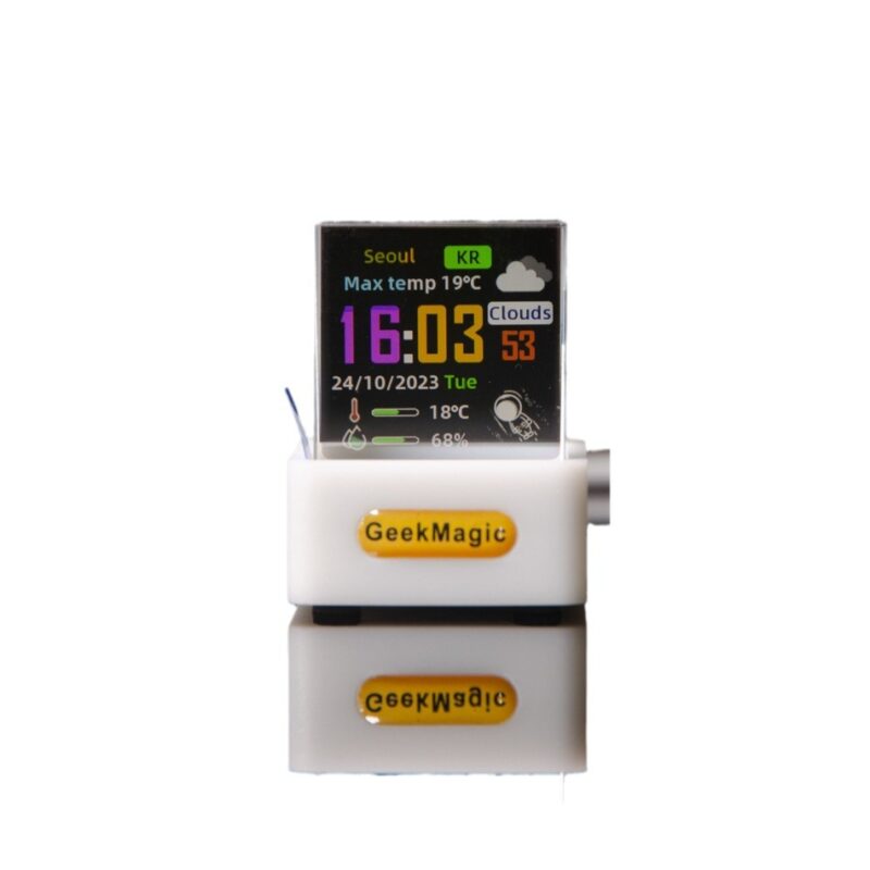 New Trend Mini Transparent WiFi Weather Clock Creative Gift Desktop Decoration Display - Image 5