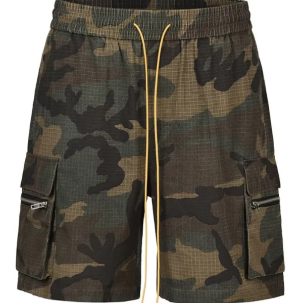 Retro casual loose summer drawstring versatile workwear trendy shorts for men