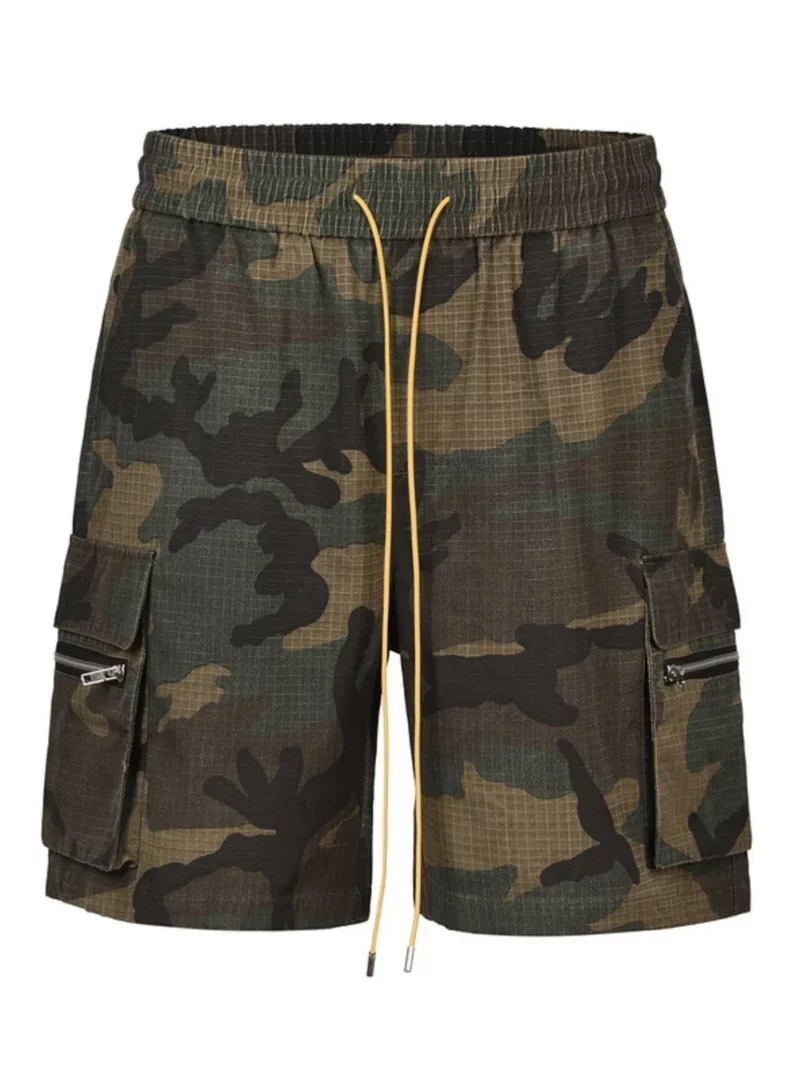 Retro casual loose summer drawstring versatile workwear trendy shorts for men