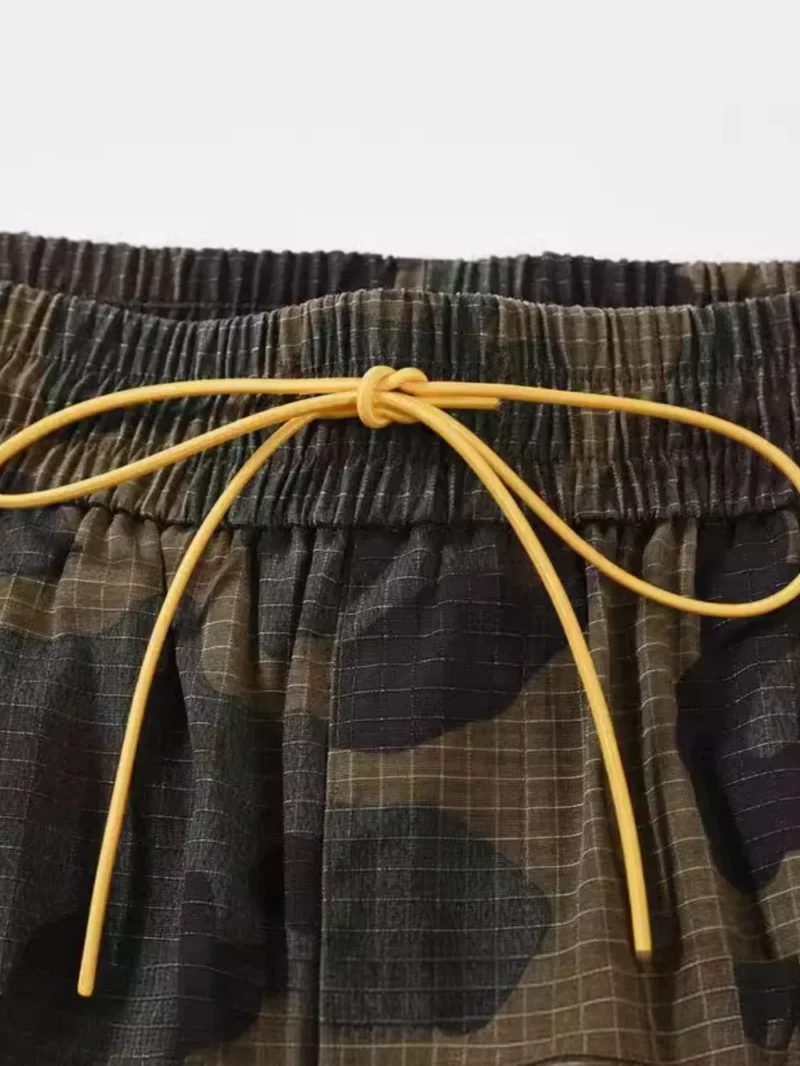 Retro casual loose summer drawstring versatile workwear trendy shorts for men - Image 4