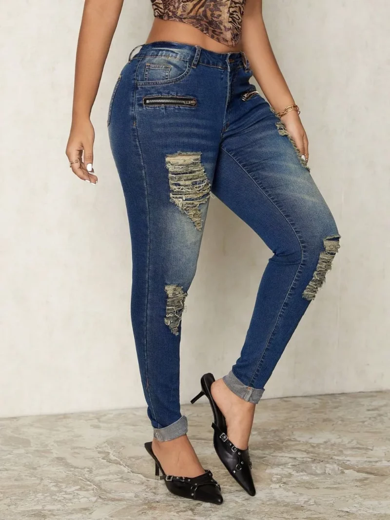 Distressed Skinny Jeans - Image 5