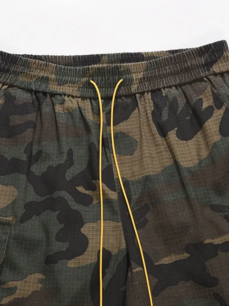 Retro casual loose summer drawstring versatile workwear trendy shorts for men - Image 3