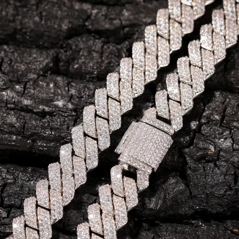 13mm Micro Pave Prong Cuban Chain Necklaces Fashion Hiphop Full Iced Out Cubic Zirconia Jewelry For Men Women - Image 5