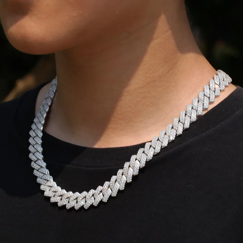 13mm Micro Pave Prong Cuban Chain Necklaces Fashion Hiphop Full Iced Out Cubic Zirconia Jewelry For Men Women - Image 6